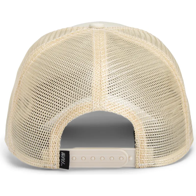 trucker-cap-beige-schlange-menace-deadly-companion-core-canvas-the-farm-von-goorin-bros
