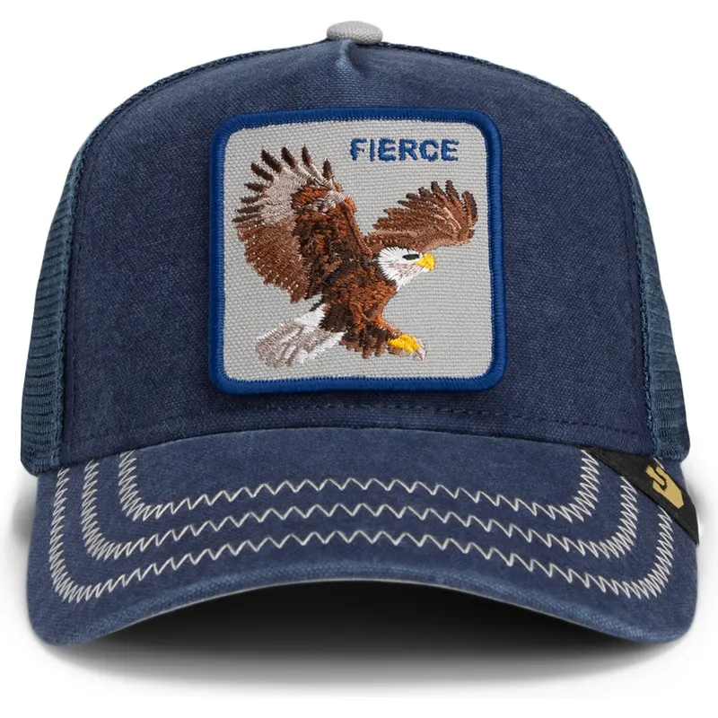 trucker-cap-marineblau-adler-fierce-bird-of-prey-core-canvas-the-farm-von-goorin-bros trucker-cap-marineblau-adler-fierce-bird-of-prey-core-canvas-the-farm-von-goorin-bros