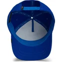 blaue-gebogene-snapback-kappe-hahn-cock-rooster-field-100-the-farm-von-goorin-bros