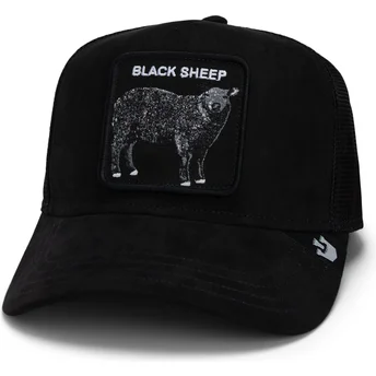 schwarze-trucker-kappe-schaf-the-suede-sheep-global-core-micro-suede-the-farm-von-goorin-bros