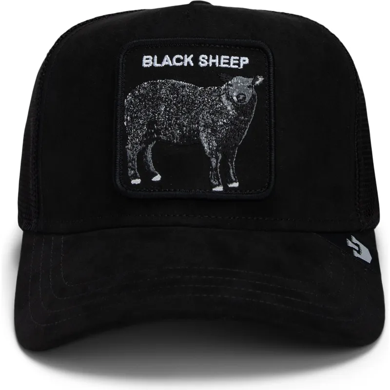 schwarze-trucker-kappe-schaf-the-suede-sheep-global-core-micro-suede-the-farm-von-goorin-bros