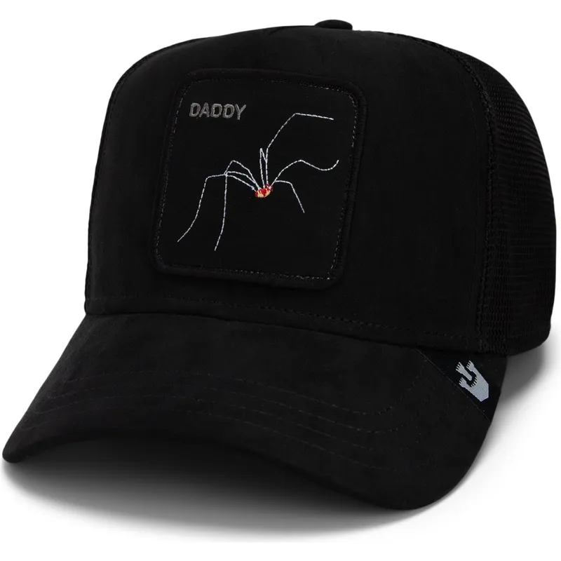 trucker-cap-schwarz-spinne-daddy-the-suede-spider-global-core-micro-suede-the-farm-von-goorin-bros trucker-cap-schwarz-spinne-daddy-the-suede-spider-global-core-micro-suede-the-farm-von-goorin-bros