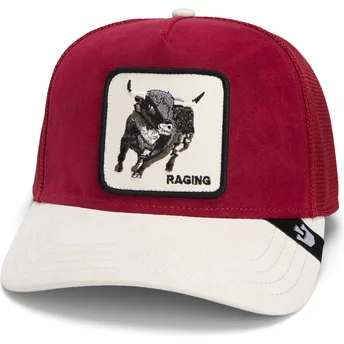 Mützen gebogen rot snapback The Suede Bull Global Core Micro Suede The Farm Goorin Bros.