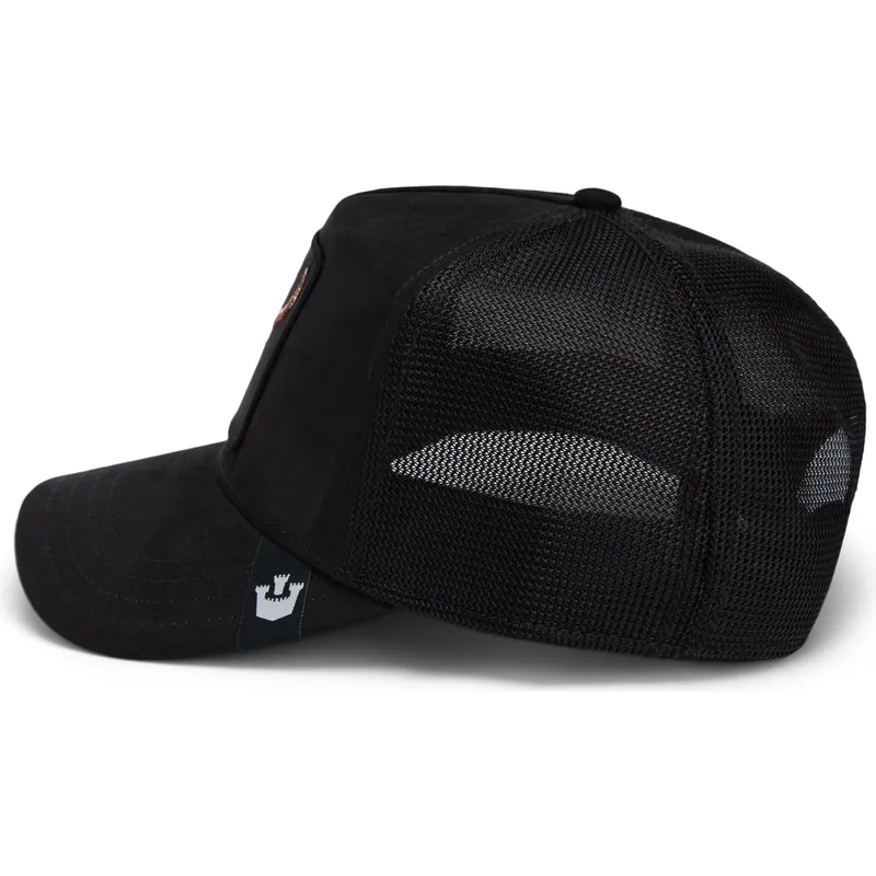 trucker-cap-schwarz-ochse-dead-the-suede-skull-global-core-micro-suede-the-farm-von-goorin-bros