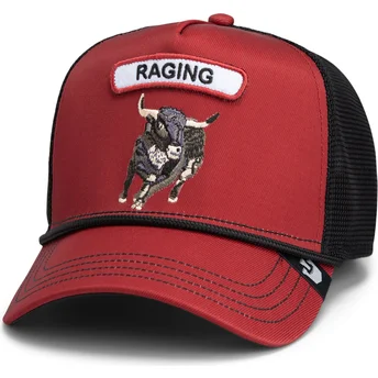 Casquette trucker rouge et noire GB2 Raging Bull The Rocker The Farm Goorin Bros.