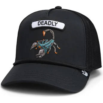 Mützen gebogen schwarz snapback GB2 Deadly Scorp The Rocker The Farm Goorin Bros.