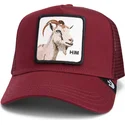 rote-trucker-kappe-ziege-himothy-core-combo-the-farm-von-goorin-bros