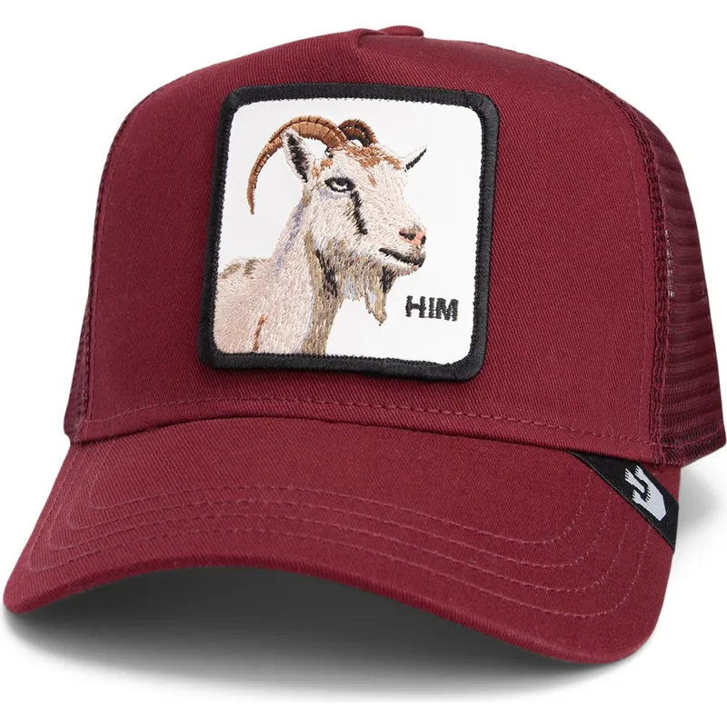 rote-trucker-kappe-ziege-himothy-core-combo-the-farm-von-goorin-bros