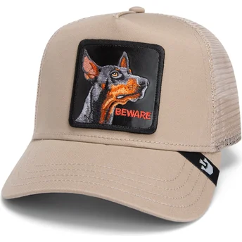 trucker-cap-beige-hund-dobermann-the-doberman-core-combo-the-farm-von-goorin-bros