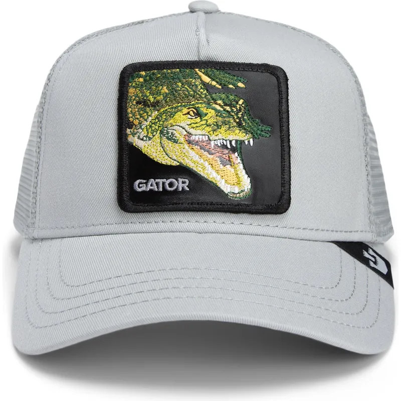 trucker-cap-grau-krokodil-gator-swamp-monster-core-combo-the-farm-von-goorin-bros trucker-cap-grau-krokodil-gator-swamp-monster-core-combo-the-farm-von-goorin-bros