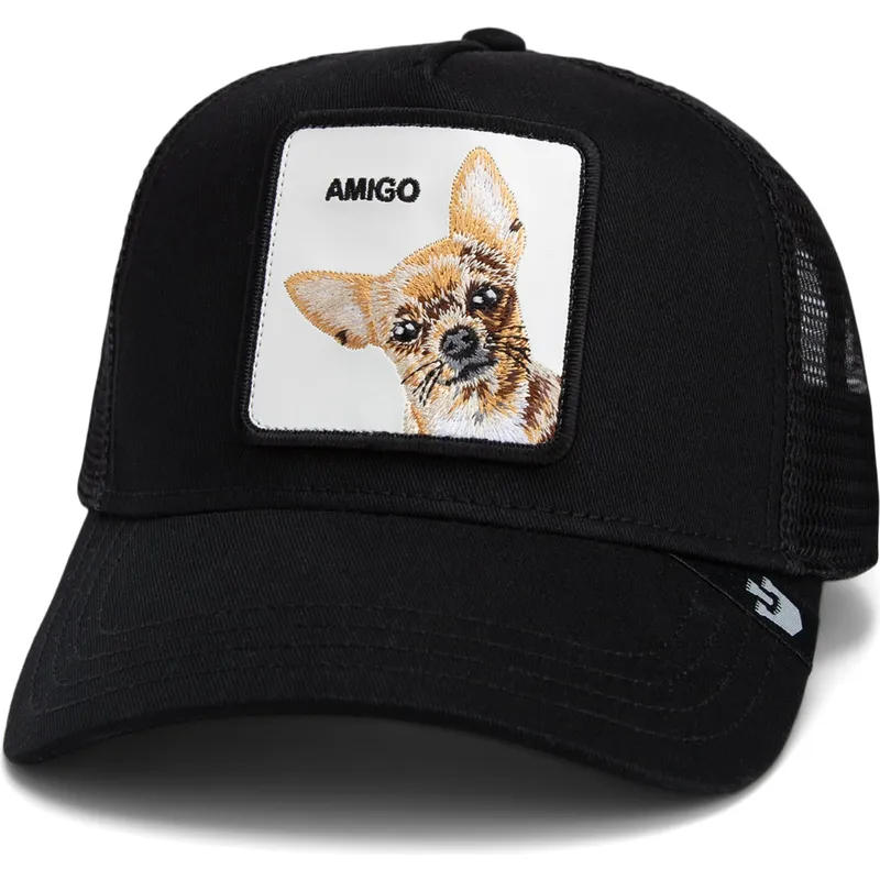 trucker-cap-schwarz-chihuahua-hund-the-amigo-core-combo-the-farm-von-goorin-bros trucker-cap-schwarz-chihuahua-hund-the-amigo-core-combo-the-farm-von-goorin-bros