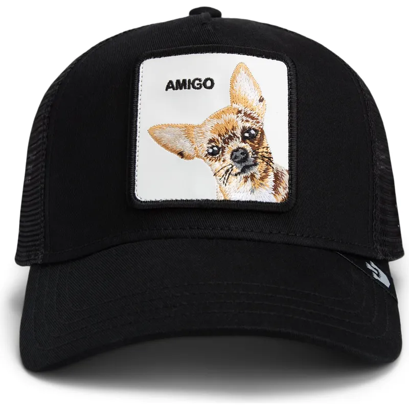 trucker-cap-schwarz-chihuahua-hund-the-amigo-core-combo-the-farm-von-goorin-bros trucker-cap-schwarz-chihuahua-hund-the-amigo-core-combo-the-farm-von-goorin-bros