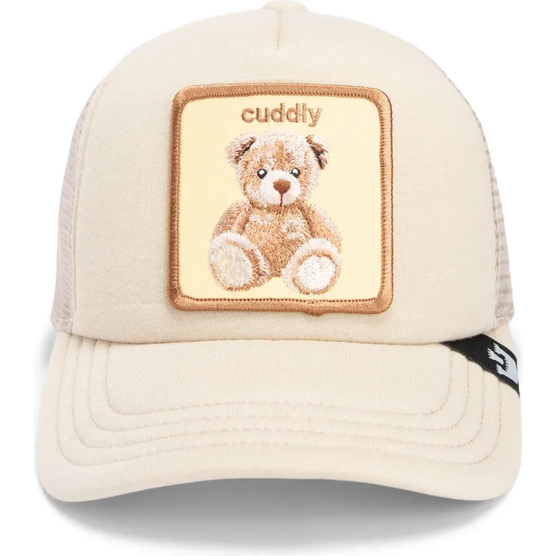 mutzen-gebogen-beige-snapback-fur-kinder-oso-der-peluche-cuddle-time-chroma-wave-the-farm-the-farm-von-goorin-bros
