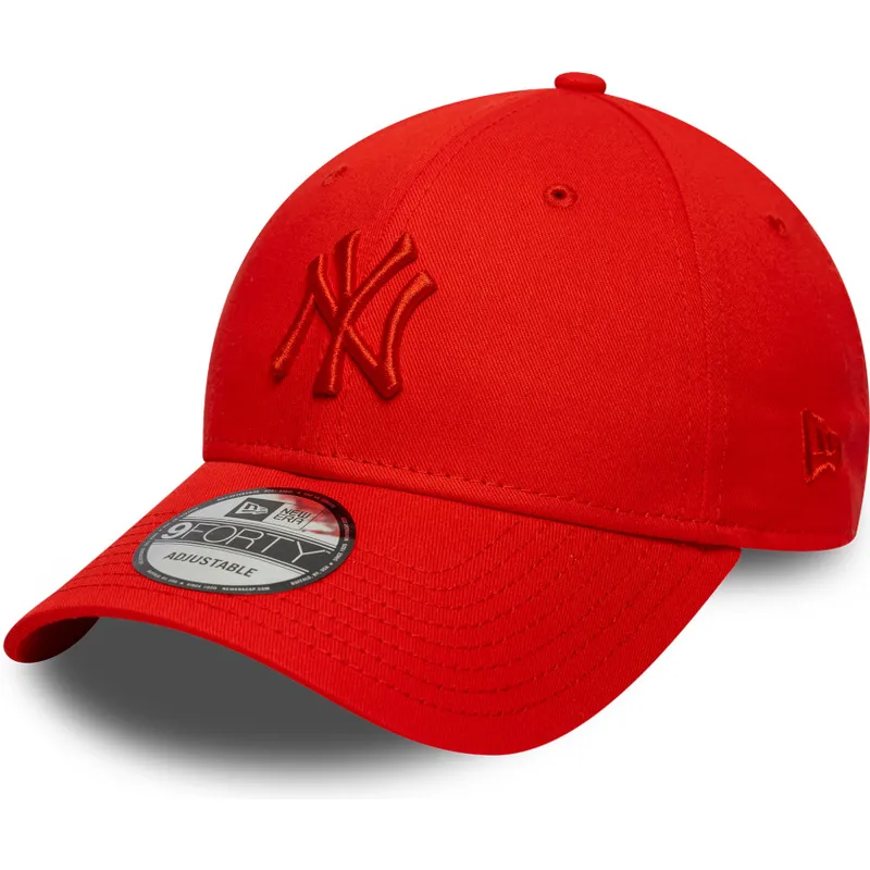 rote-verstellbare-curved-cap-mit-rotem-logo-9forty-colour-pack-der-new-york-yankees-mlb-von-new-era rote-verstellbare-curved-cap-mit-rotem-logo-9forty-colour-pack-der-new-york-yankees-mlb-von-new-era