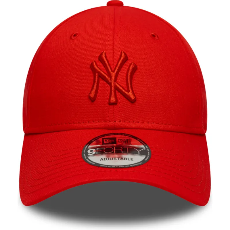 rote-verstellbare-curved-cap-mit-rotem-logo-9forty-colour-pack-der-new-york-yankees-mlb-von-new-era rote-verstellbare-curved-cap-mit-rotem-logo-9forty-colour-pack-der-new-york-yankees-mlb-von-new-era