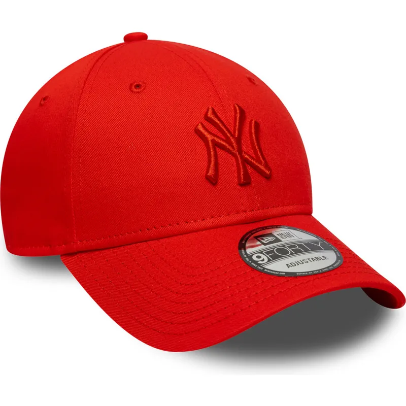 rote-verstellbare-curved-cap-mit-rotem-logo-9forty-colour-pack-der-new-york-yankees-mlb-von-new-era rote-verstellbare-curved-cap-mit-rotem-logo-9forty-colour-pack-der-new-york-yankees-mlb-von-new-era