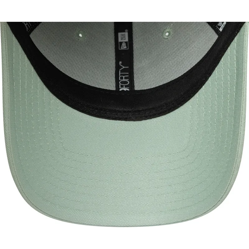 hellgrune-verstellbare-curved-cap-mit-grunem-logo-9forty-colour-pack-der-los-angeles-dodgers-mlb-von-new-era
