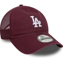 casquette-trucker-grenat-9twenty-colour-pack-los-angeles-dodgers-mlb-new-era