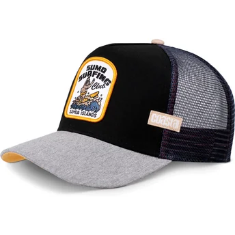 Mützen gebogen schwarz snapback Sumo Surfing Samoa Islands HFT von Coastal
