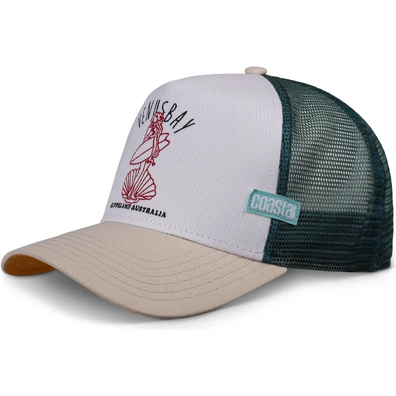 weisse-grune-und-beige-trucker-kappe-venus-bay-hft-von-coastal weisse-grune-und-beige-trucker-kappe-venus-bay-hft-von-coastal
