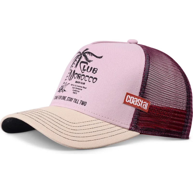 trucker-cap-rosa-und-beige-club-morocco-hft-von-coastal trucker-cap-rosa-und-beige-club-morocco-hft-von-coastal
