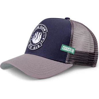 Mützen gebogen marineblau snapback Live Slow Die Old HFT von Coastal