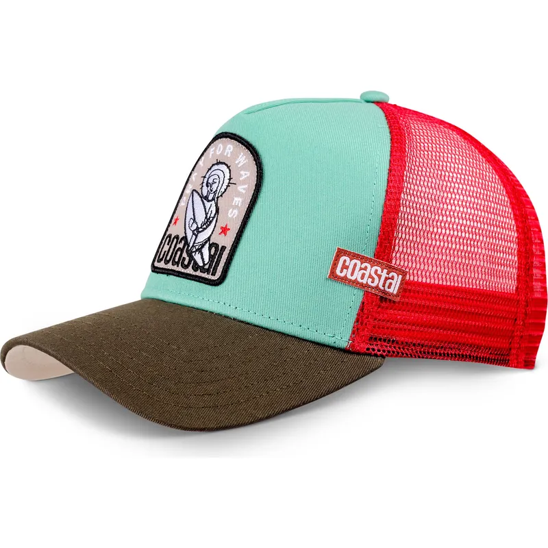 mehrfarbige-trucker-kappe-pray-for-waves-hft-von-coastal
