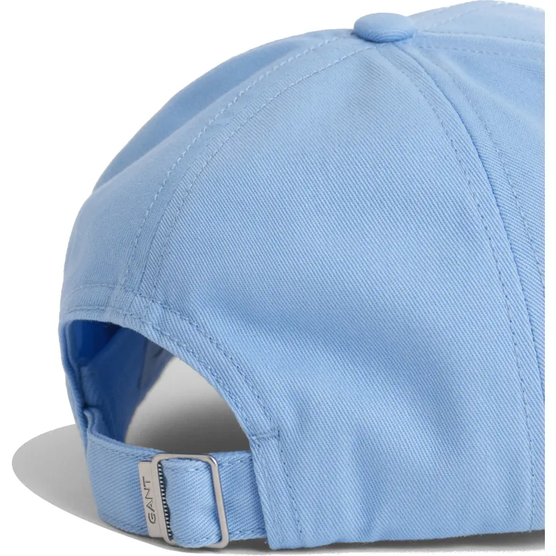 blaue-verstellbare-gebogene-kappe-shield-cotton-twill-capri-blue-von-gant blaue-verstellbare-gebogene-kappe-shield-cotton-twill-capri-blue-von-gant