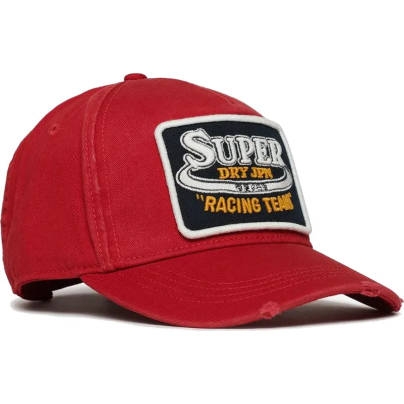 rote-verstellbare-curved-cap-graphic-red-von-superdry rote-verstellbare-curved-cap-graphic-red-von-superdry
