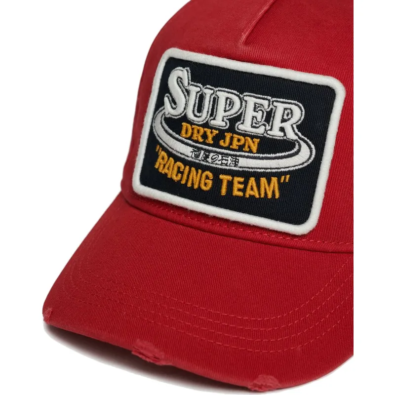 rote-verstellbare-curved-cap-graphic-red-von-superdry rote-verstellbare-curved-cap-graphic-red-von-superdry
