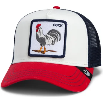 Mützen gebogen mehrfarbig snapback Goorin Bros. Cock Team Rooster Original Recipe Team Pride The Farm White, Navy Blue and Red Hat The Farm Goorin Bros.