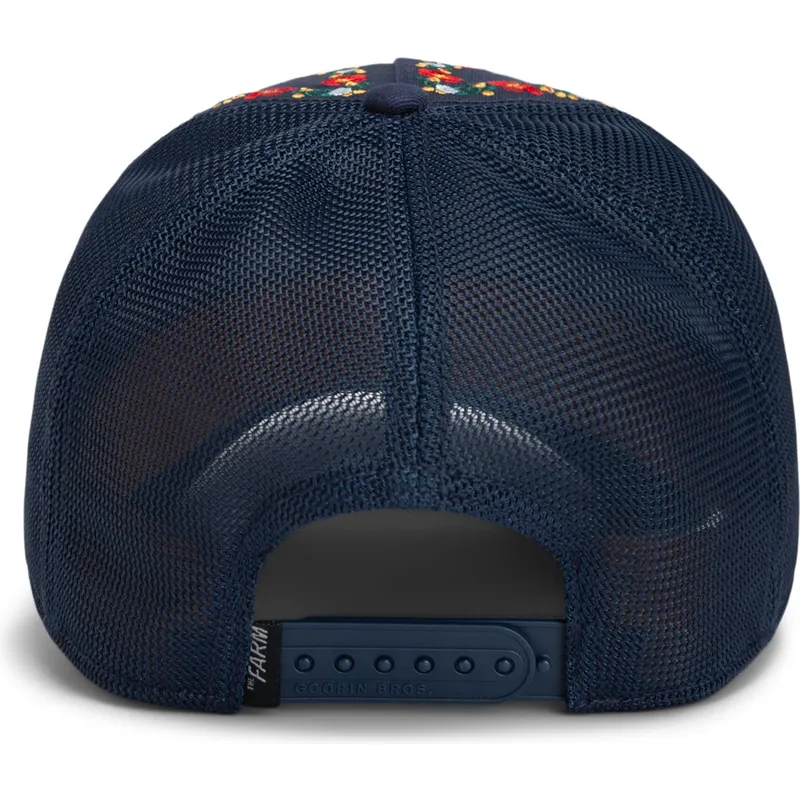 goorin-bros-butterfly-hyper-active-flora-fauna-the-farm-marineblaue-trucker-mutze