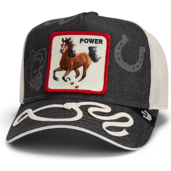 Mützen gebogen marineblau snapback Goorin Bros. Power Full Throttle Horse Play The Farm Navy Blue Hat The Farm Goorin Bros.