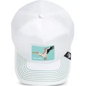 casquette-trucker-blanche-pelican-oiseau-escape-not-into-yoga-great-escape-the-farm-goorin-bros