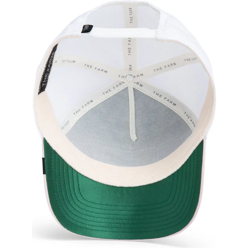 goorin-bros-turtle-wavy-allablur-great-escape-the-farm-grune-weisse-und-rosa-trucker-mutze