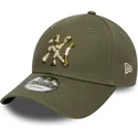 casquette-courbee-verte-ajustable-9forty-seasonal-infill-new-york-yankees-mlb-new-era