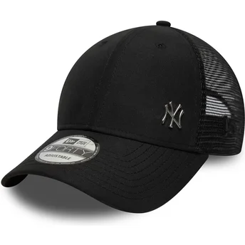 Mützen gebogen schwarz verstellbares band 9FORTY Flawless der New York Yankees MLB von New Era