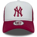 trucker-cap-weiss-und-rot-mit-rotem-logo-e-frame-world-series-von-new-york-yankees-mlb-von-new-era