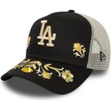 casquette-trucker-noire-a-frame-floral-icon-los-angeles-dodgers-mlb-new-era