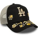 casquette-trucker-noire-a-frame-floral-icon-los-angeles-dodgers-mlb-new-era