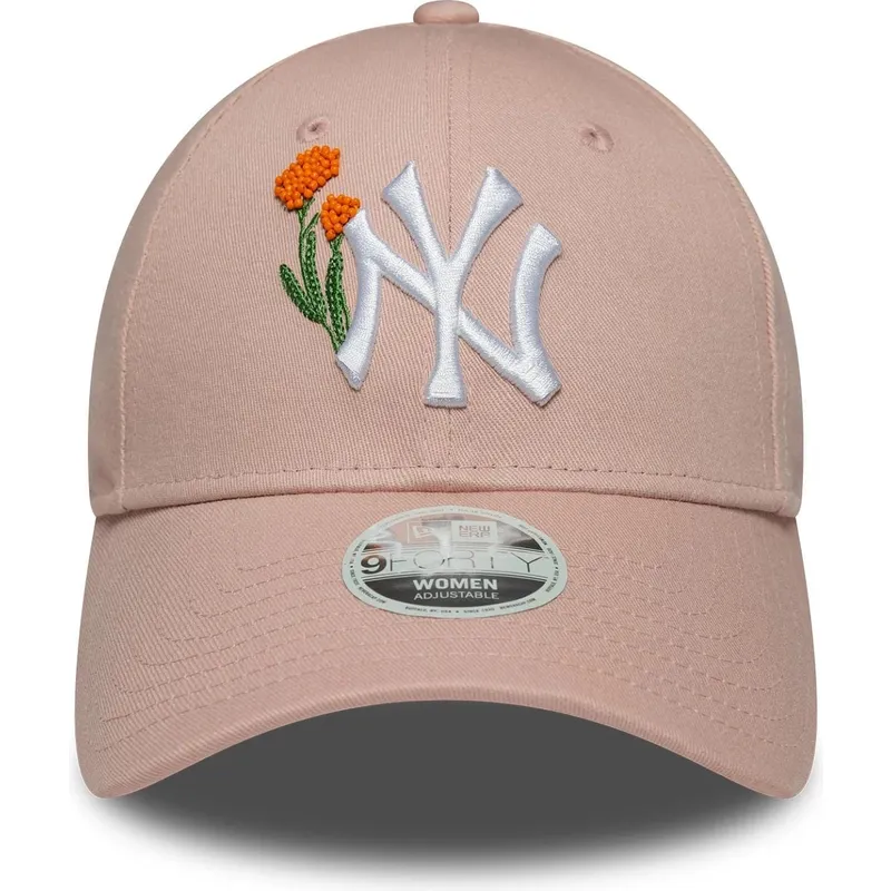 gebogene-rosa-verstellbare-damenkappe-9forty-beaded-der-new-york-yankees-mlb-von-new-era gebogene-rosa-verstellbare-damenkappe-9forty-beaded-der-new-york-yankees-mlb-von-new-era