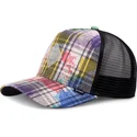 casquette-trucker-multicolore-hft-dirty-check-djinns