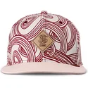 casquette-plate-beige-et-rouge-snapback-ma-pattern-djinns