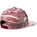 casquette-plate-beige-et-rouge-snapback-ma-pattern-djinns