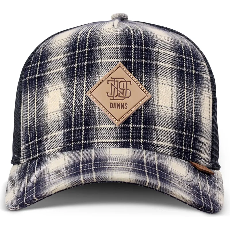 djinns-check-hft-denim-wishy-trucker-cap-blau