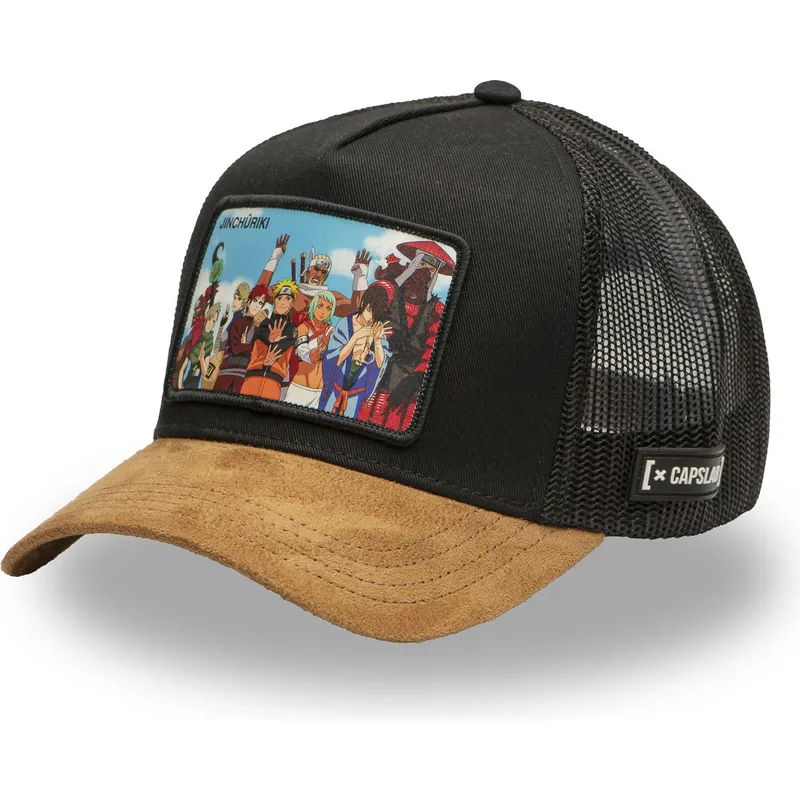 schwarze-und-braune-trucker-kappe-jinchuriki-jin-naruto-von-capslab