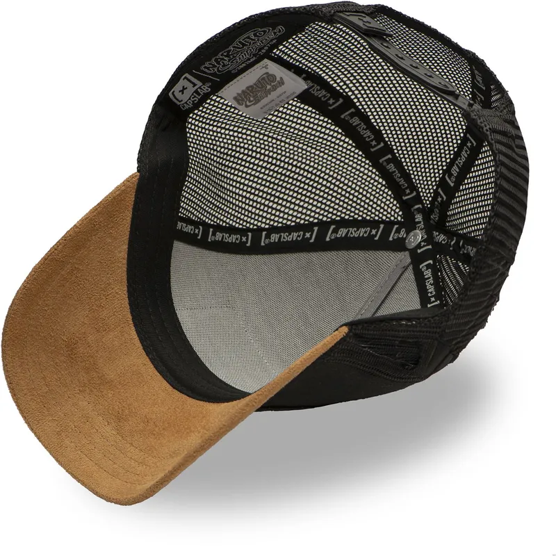 schwarze-und-braune-trucker-kappe-jinchuriki-jin-naruto-von-capslab