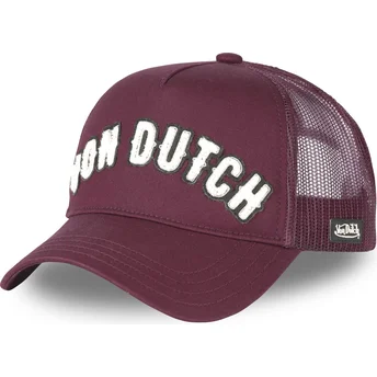 Casquette trucker grenat BUCKL B Von Dutch