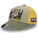 casquette-trucker-verte-et-jaune-wild02-von-dutch