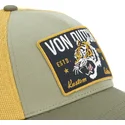 casquette-trucker-verte-et-jaune-wild02-von-dutch